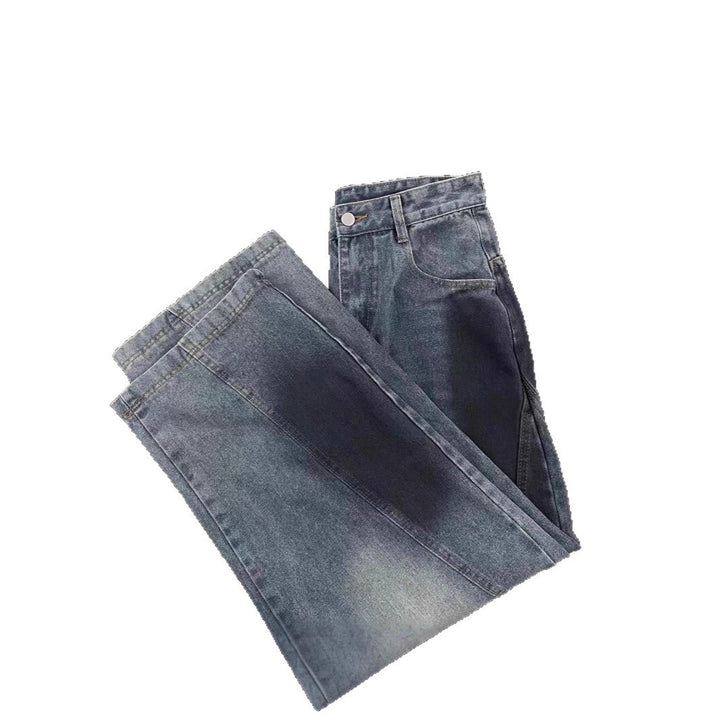 Damen Weitbeinige Destroyed Jeans Echoarchiv