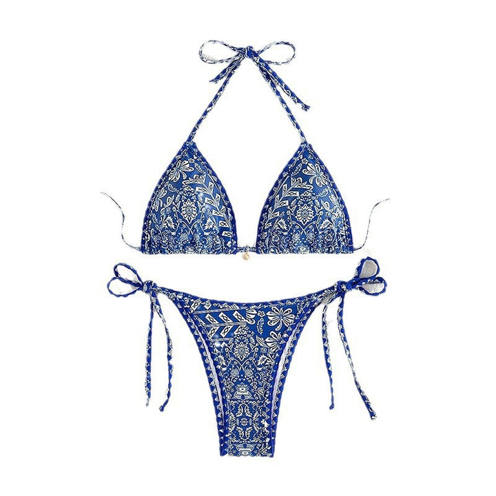 Damen Triangel-Bikini mit floralem Muster Echo Archiv