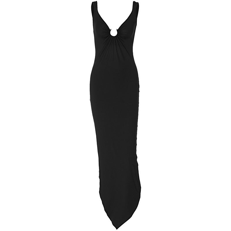 Damen Figurbetontes Maxikleid mit raffiniertem Cut-Out und zeitgemäßem Design Echo Archiv