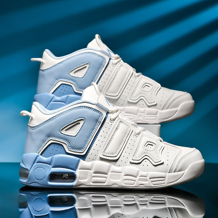 Unisex hochwertige Streetball-Sneaker mit perforiertem Obermaterial, verstärkten Overlays und gedämpfter Wellen-Zwischensohle – Norré