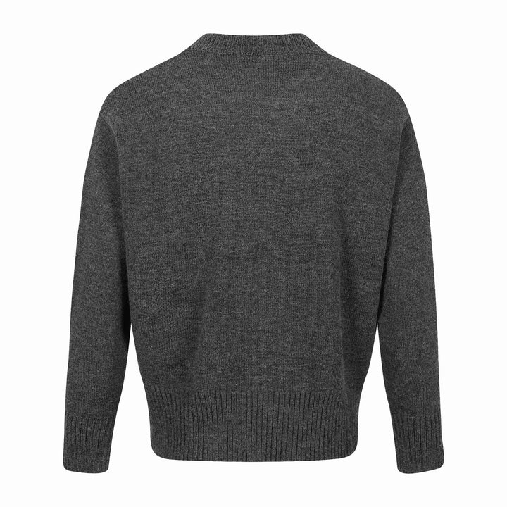 Herren Doppelt geknöpfte Strickcardigan mit Zopfmuster und Stehkragen Echoarchiv
