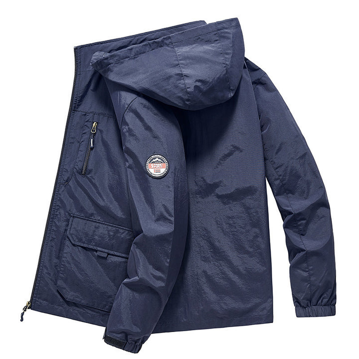 Herren Ultraleichte Kapuzen-Fieldjacke mit Mesh-Innenfutter und Mehrfach-Taschen Echo Archiv