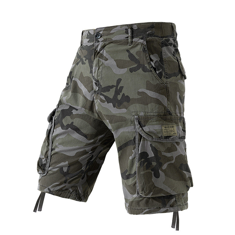 Herren Cargoshorts im lässigen Camouflage-Design mit multifunktionalen Taschen Echoarchiv