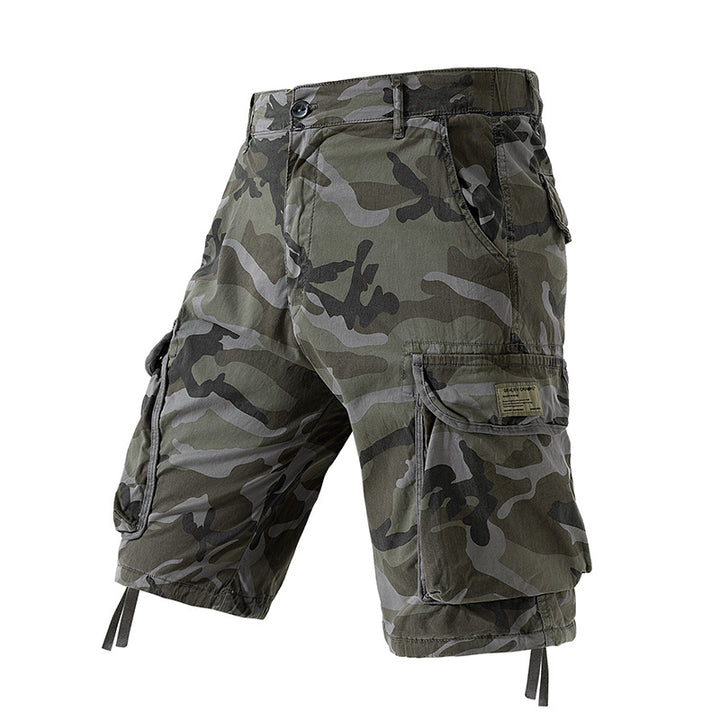 Herren Cargoshorts im lässigen Camouflage-Design mit multifunktionalen Taschen Echoarchiv