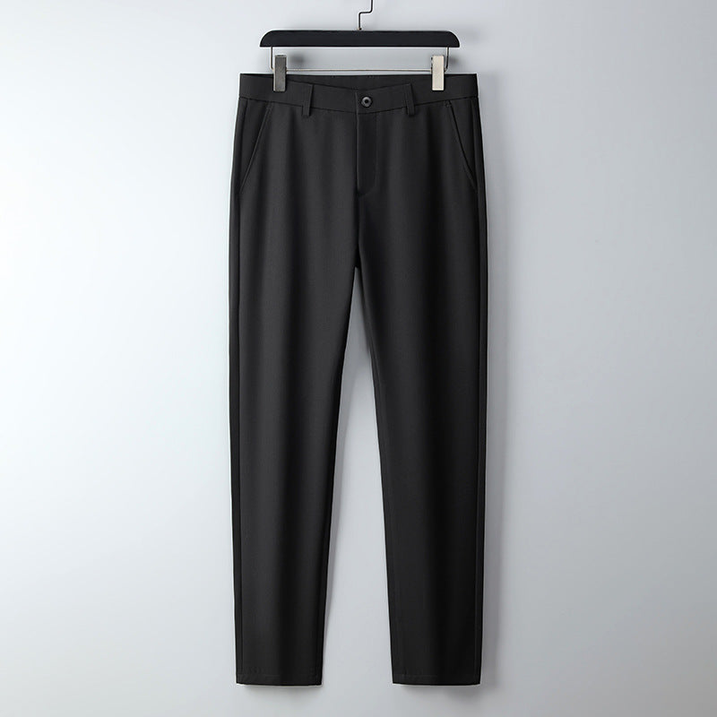 Herren Schmal geschnittene Anzughose aus Stretchtwill mit geradem Bein Echo Archiv