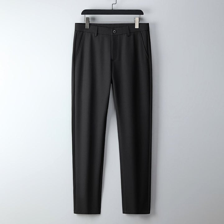 Herren Schmal geschnittene Anzughose aus Stretchtwill mit geradem Bein Echo Archiv