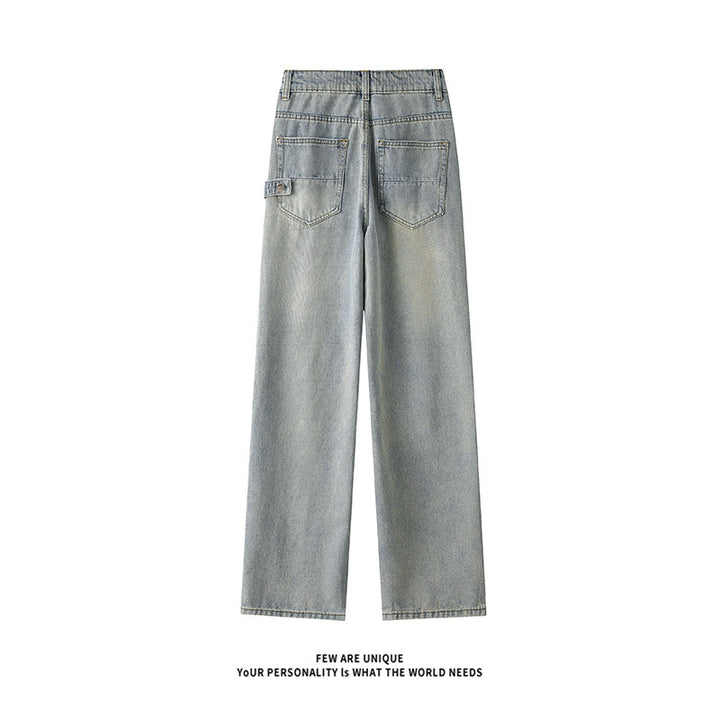 Herren Weitgeschnittene Jeans mit hohem Bund und praktischen Taschen Echoarchiv