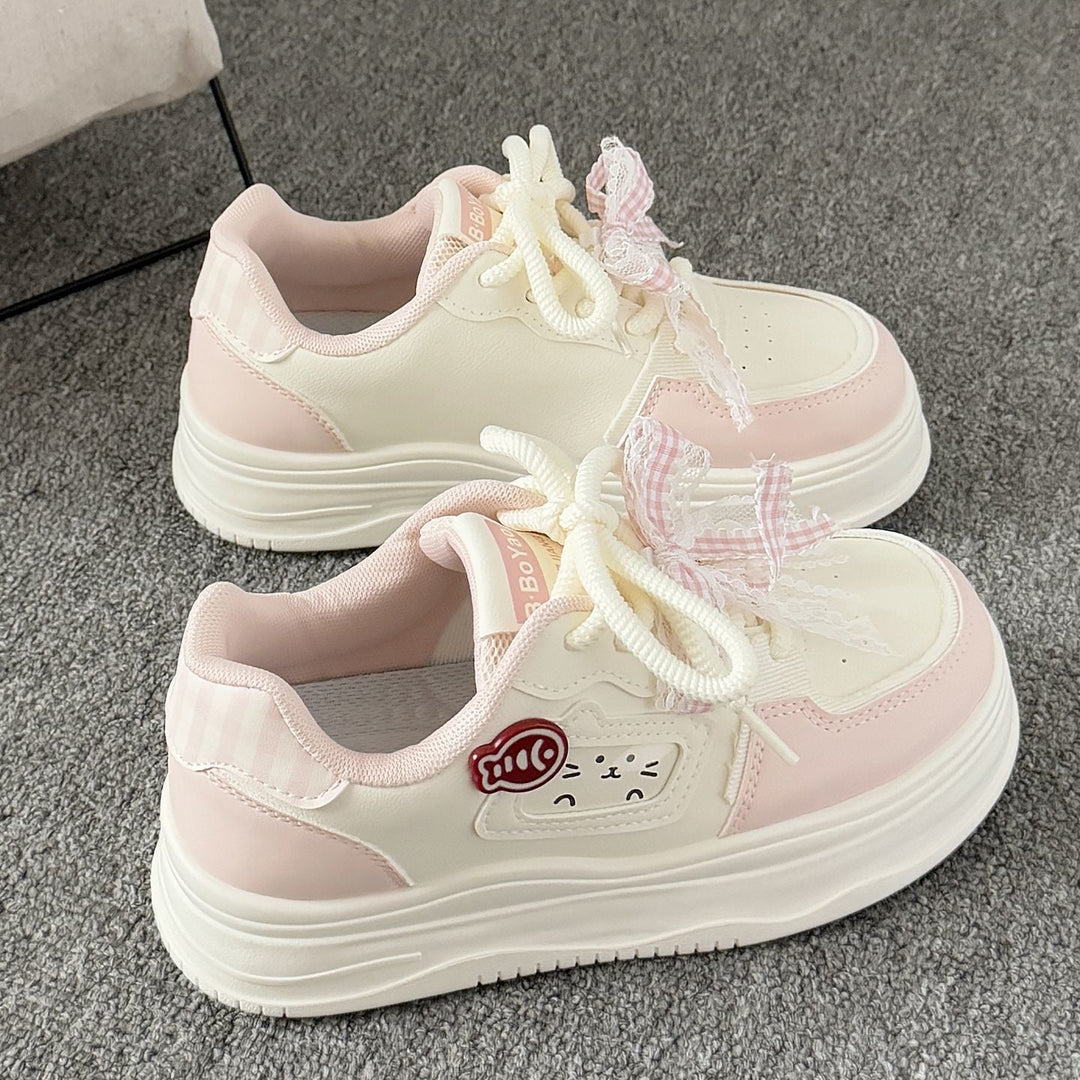Damen Sportliche Sneakers mit verspieltem Katzenmotiv und bequemer Dämpfung Echo Archiv