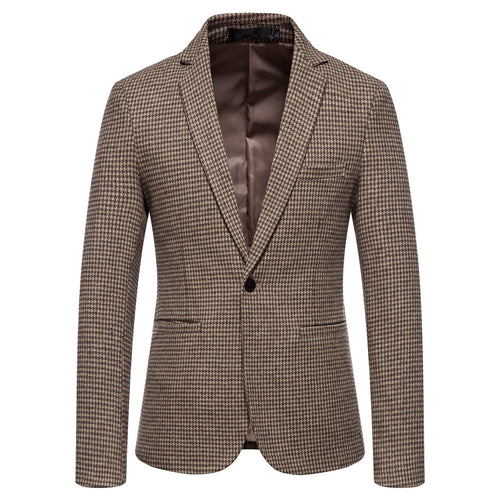 Herren eleganter Blazer mit modernem Schachbrettmuster Echoarchiv