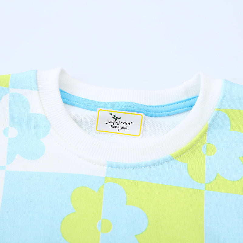 Mädchen Sweatshirt mit buntem Blumenmuster Echo Archiv