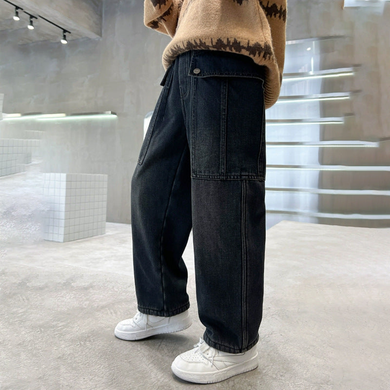 Damen lässige Cargo-Jeans im Oversized-Stil Echo Archiv