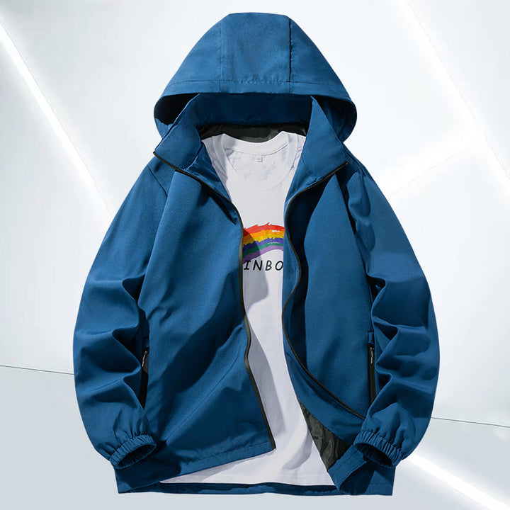 Unisex Minimalistische Softshell-Hoodie mit wasserabweisender Beschichtung, Kapuze & verdeckten Reißverschlusstaschen Echo Archiv