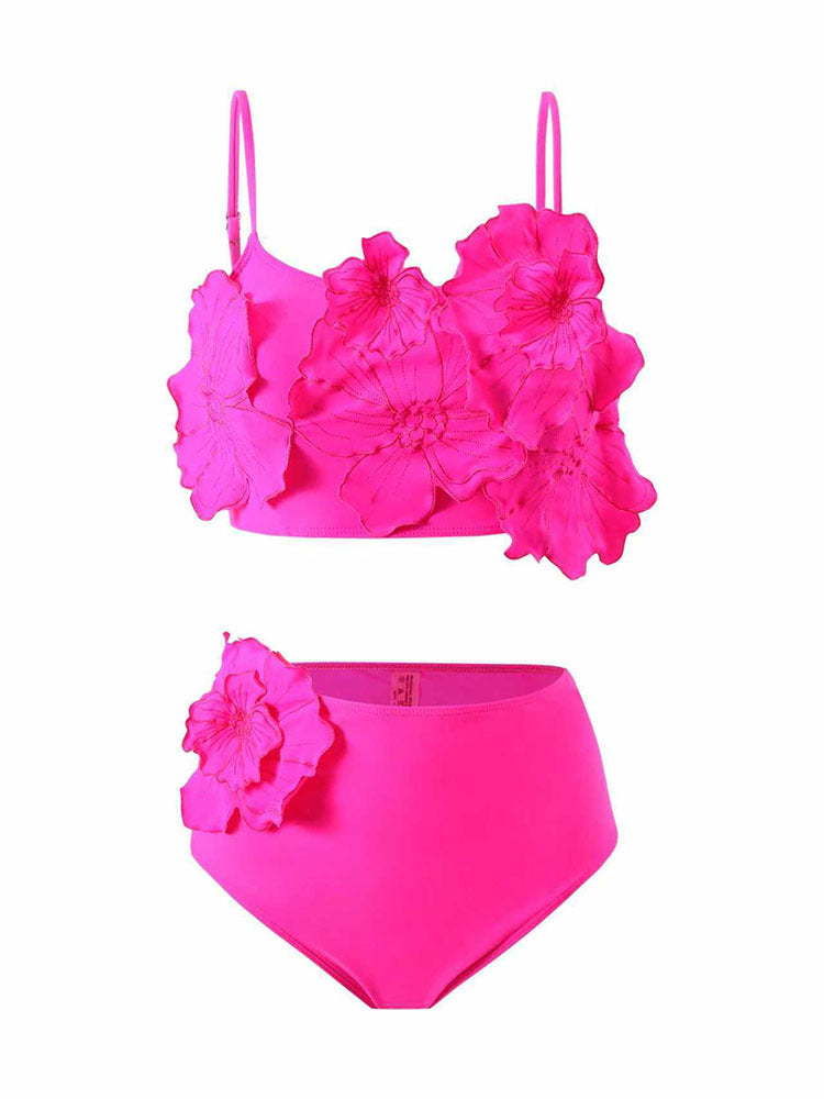 Damen Floral Bikini mit voluminösem Blüten-Design Echo Archiv