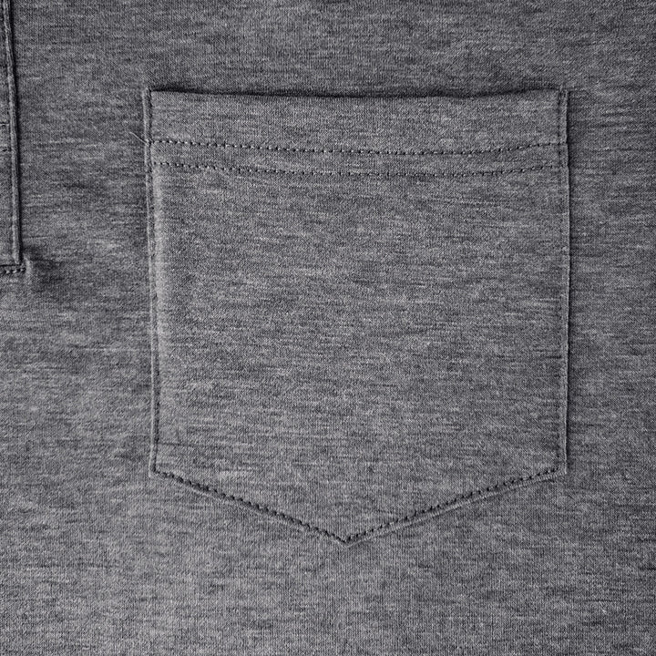 Herren Langarm-Polohemd mit klassischem Henley-Ausschnitt Echoarchiv