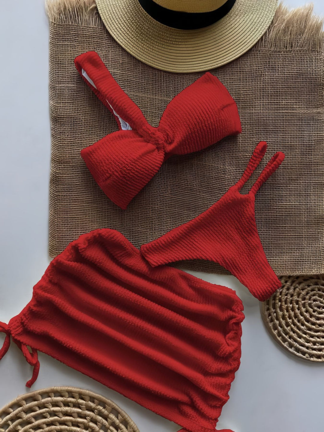 Damen Bandeau-Bikini-Set mit Raffungen Echo Archiv