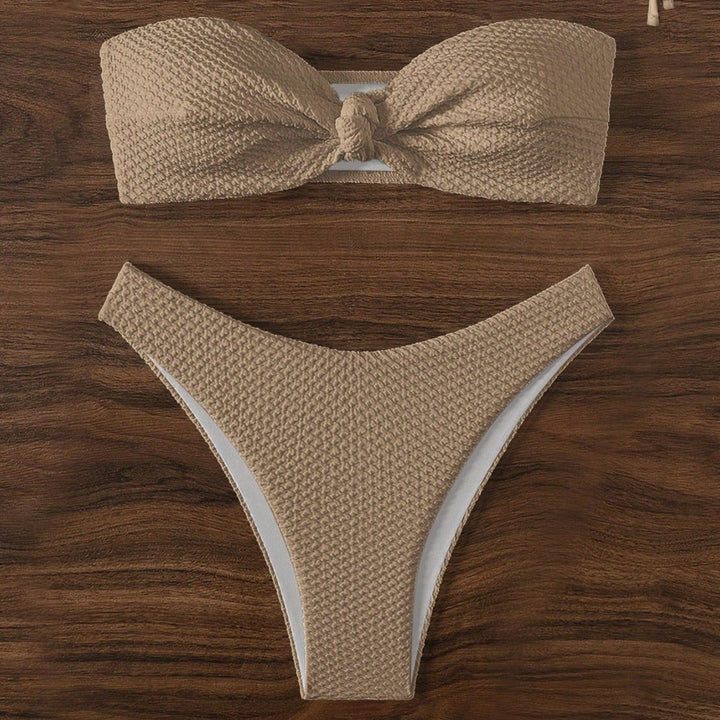 Damen Bandeau-Bikini mit strukturiertem Material Echo Archiv