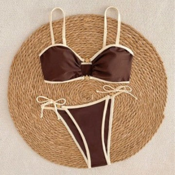 Damen Triangel-Bikini mit dekorativem Schlüssel-Detail Echo Archiv