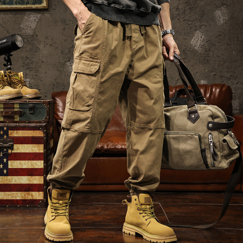 Herren Cargo-Hose mit elastischem Bund und praktischen Seitentaschen – Bravaro