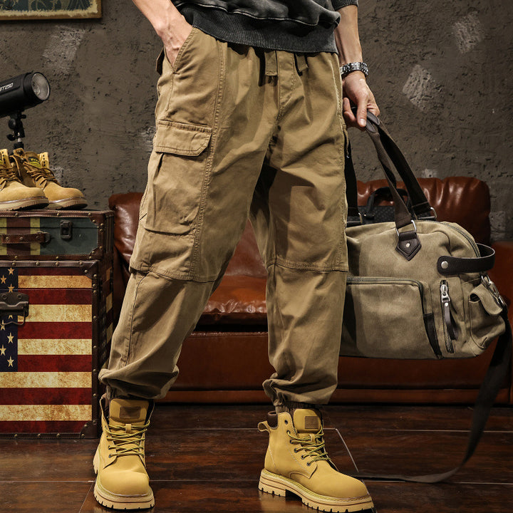 Herren Cargo-Hose mit elastischem Bund und praktischen Seitentaschen – Bravaro