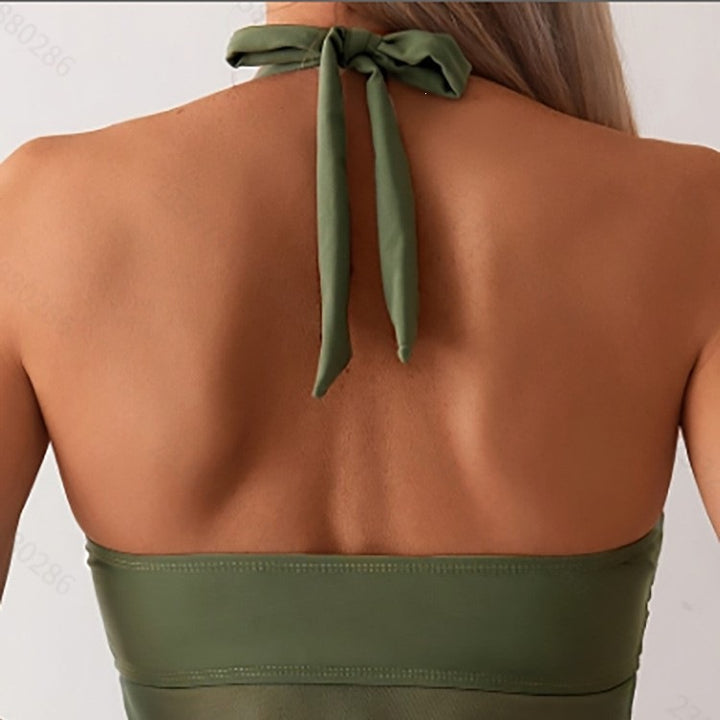 Damen Tankini-Set mit elegantem Wickeldesign und figurformendem Schnitt Echo Archiv