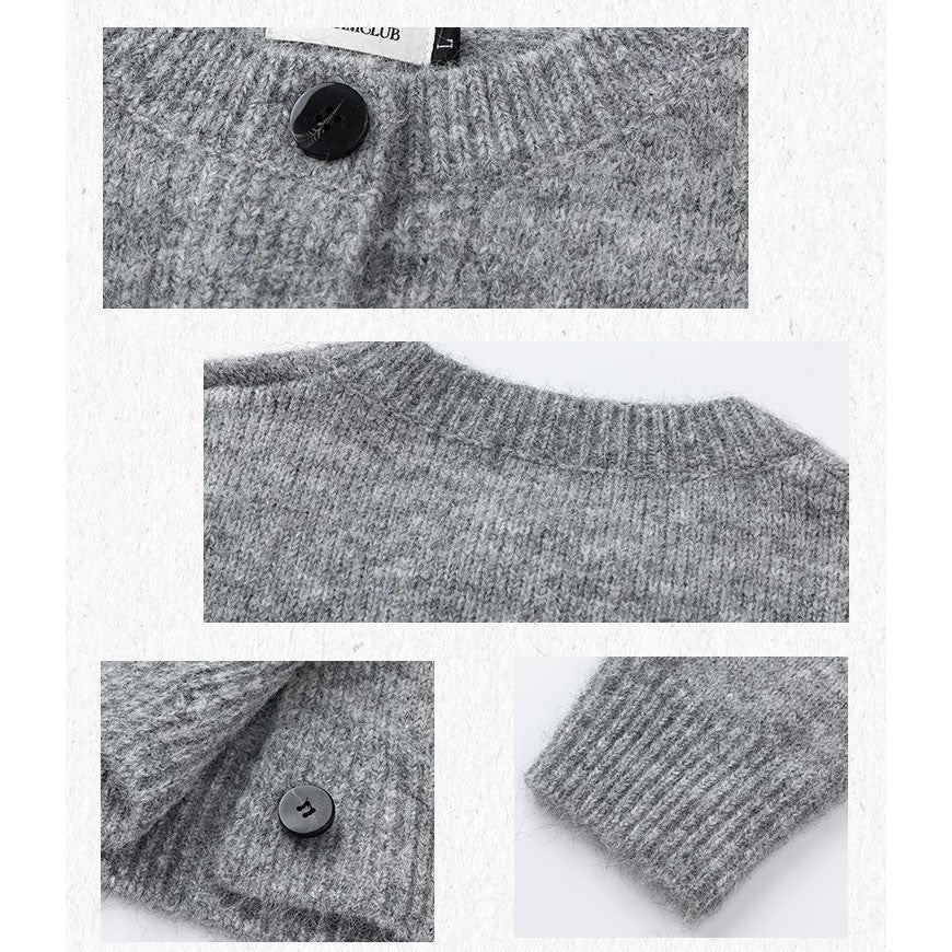 Damen Klassische Strickjacke mit Knopfleiste Echoarchiv
