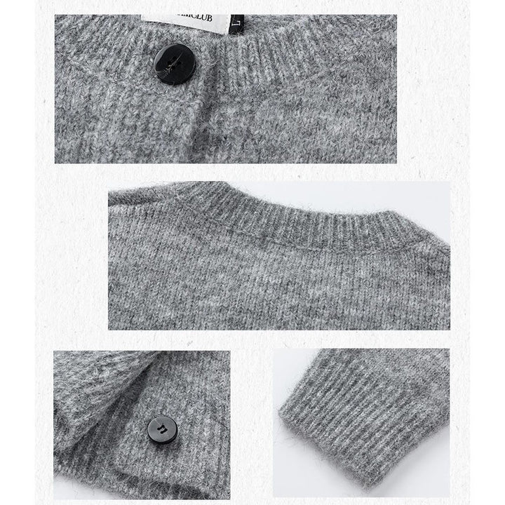 Damen Klassische Strickjacke mit Knopfleiste Echoarchiv