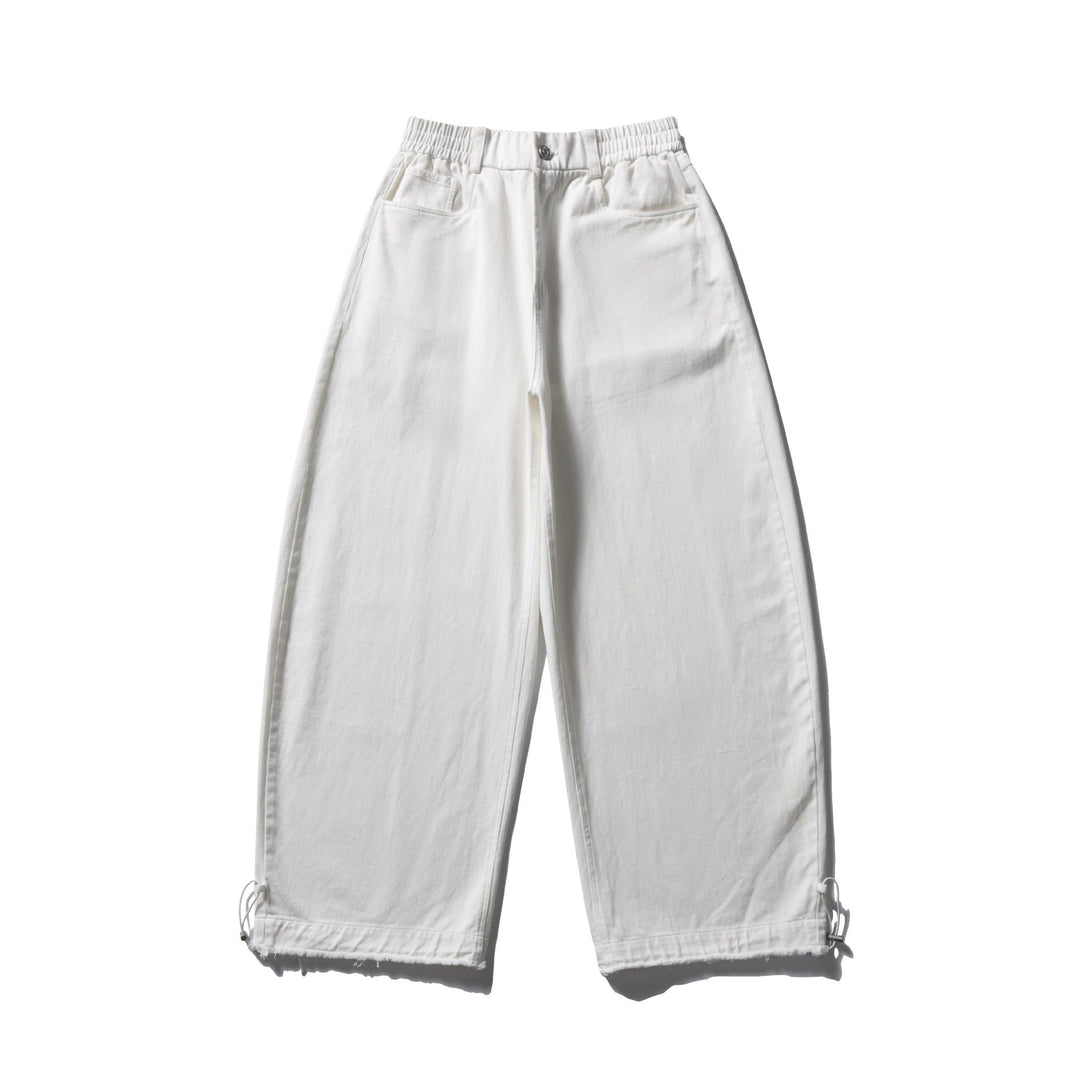 Damen Culotte-Hose im weiten Schnitt mit elastischem Bund und Kordelzug Echoarchiv