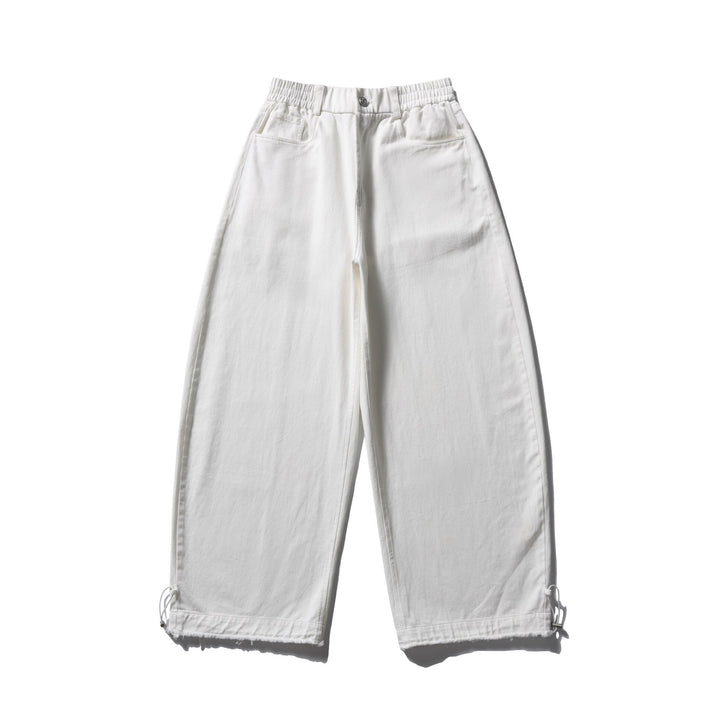 Damen Culotte-Hose im weiten Schnitt mit elastischem Bund und Kordelzug Echoarchiv