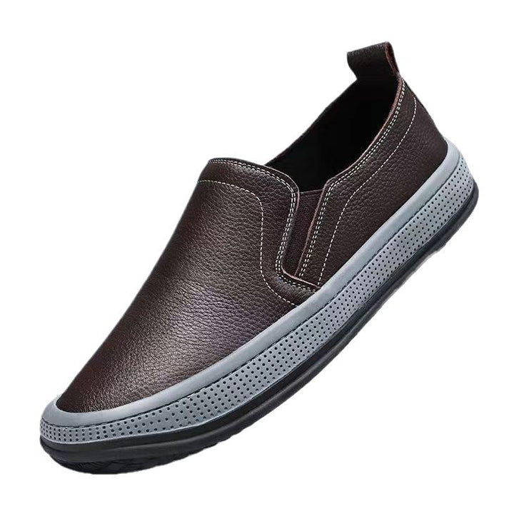 Herren Bequeme Slip-On Sneakers aus Leder Echoarchiv