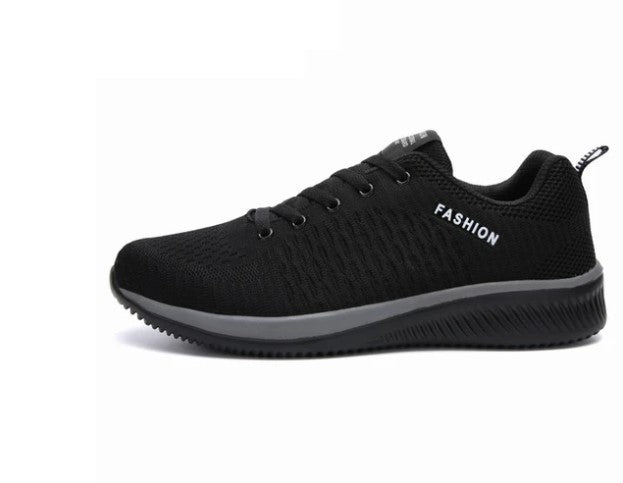 Unisex nan nahtloser Strick-Freizeitschuh mit gepolstertem Innenkragen, Zuglasche und profilierter Gummilaufsohle Echo Archiv