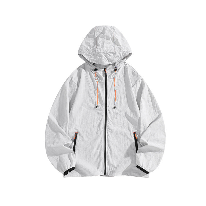 Herren Leichte Outdoorjacke mit Kapuze und praktischen Reißverschlusstaschen Echo Archiv