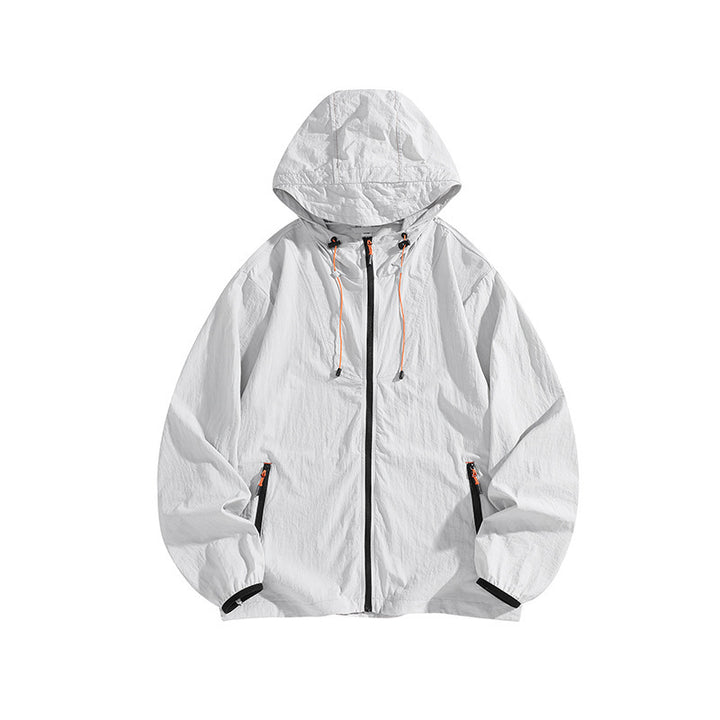 Herren Leichte Outdoorjacke mit Kapuze und praktischen Reißverschlusstaschen Echo Archiv