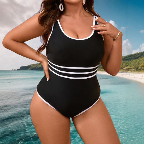 Damen Eleganter Badeanzug mit figurbetonendem Design Echo Archiv