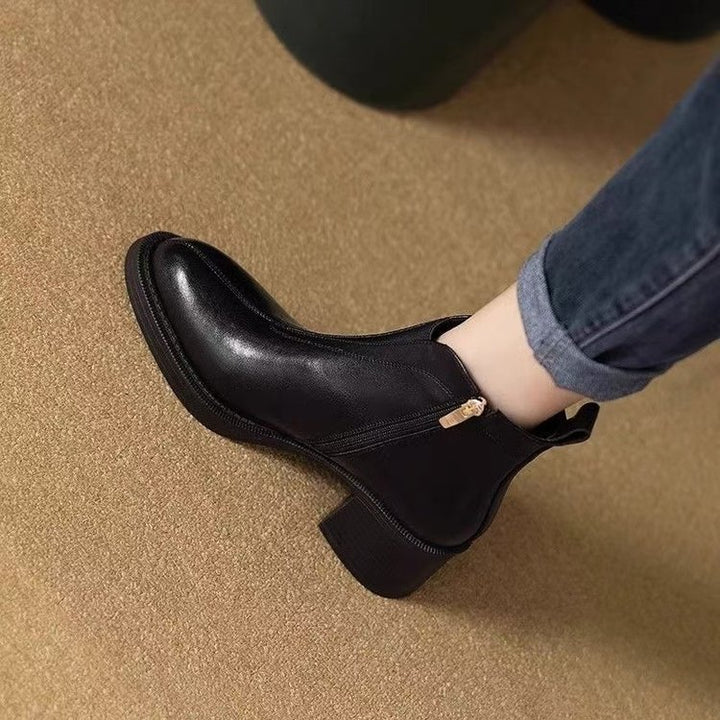 Damen Elegante und bequeme Stiefeletten mit Reißverschluss – Varelle