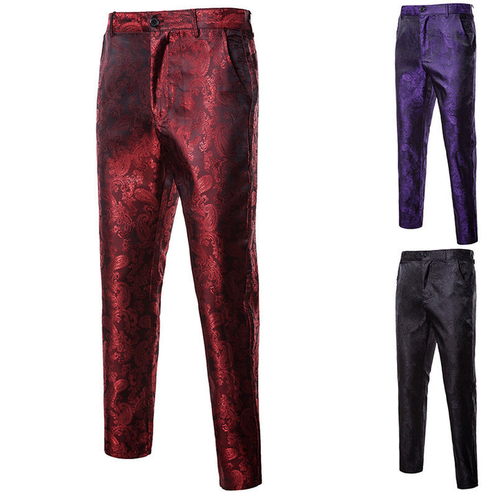Herren elegante Paisley-Muster Hose Echoarchiv
