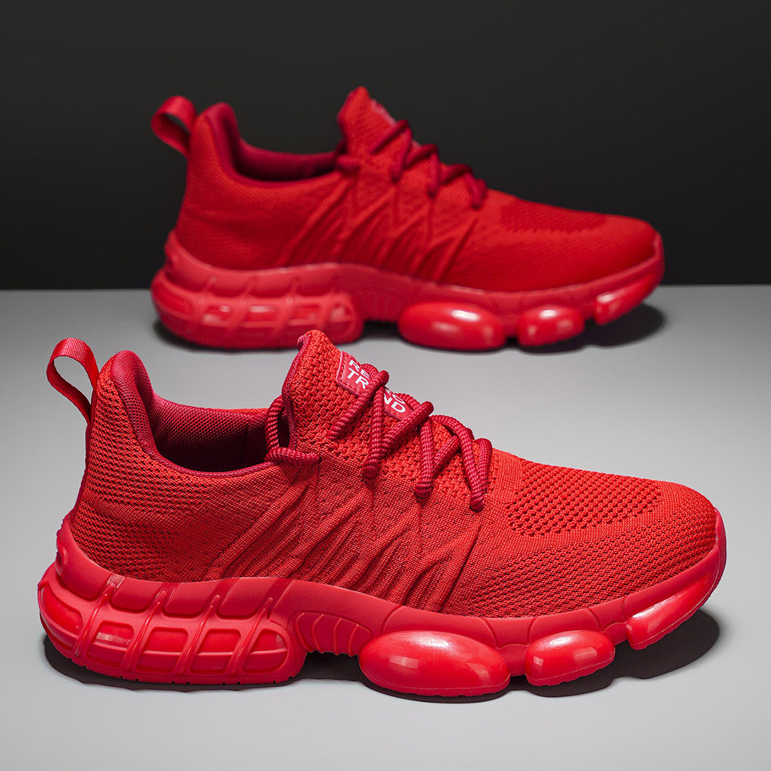 Unisex atmungsaktive Strick-Sneaker mit integrierter Luftkapsel-Dämpfung und flexibler Gummischale – Norré