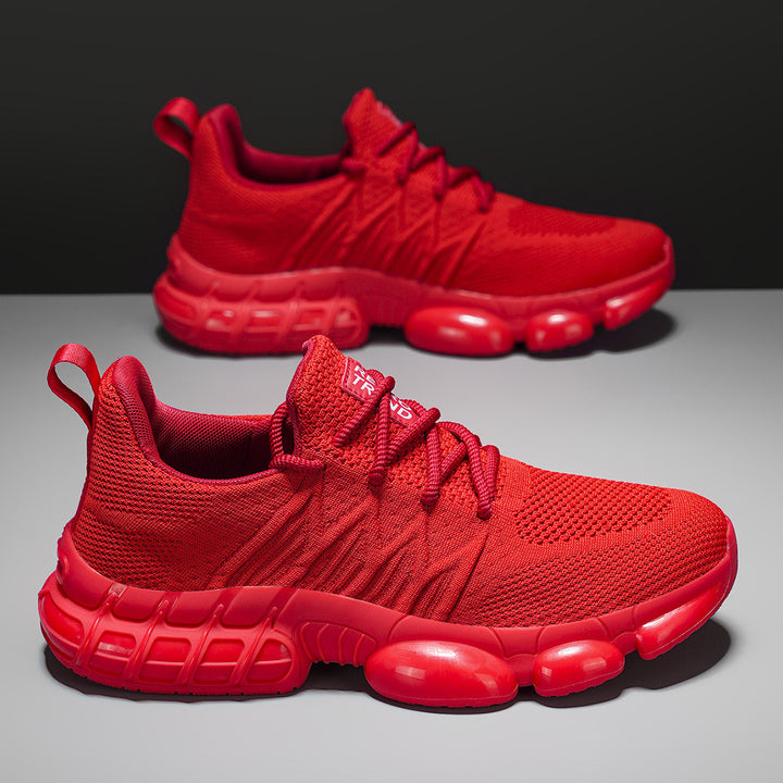 Unisex atmungsaktive Strick-Sneaker mit integrierter Luftkapsel-Dämpfung und flexibler Gummischale – Norré
