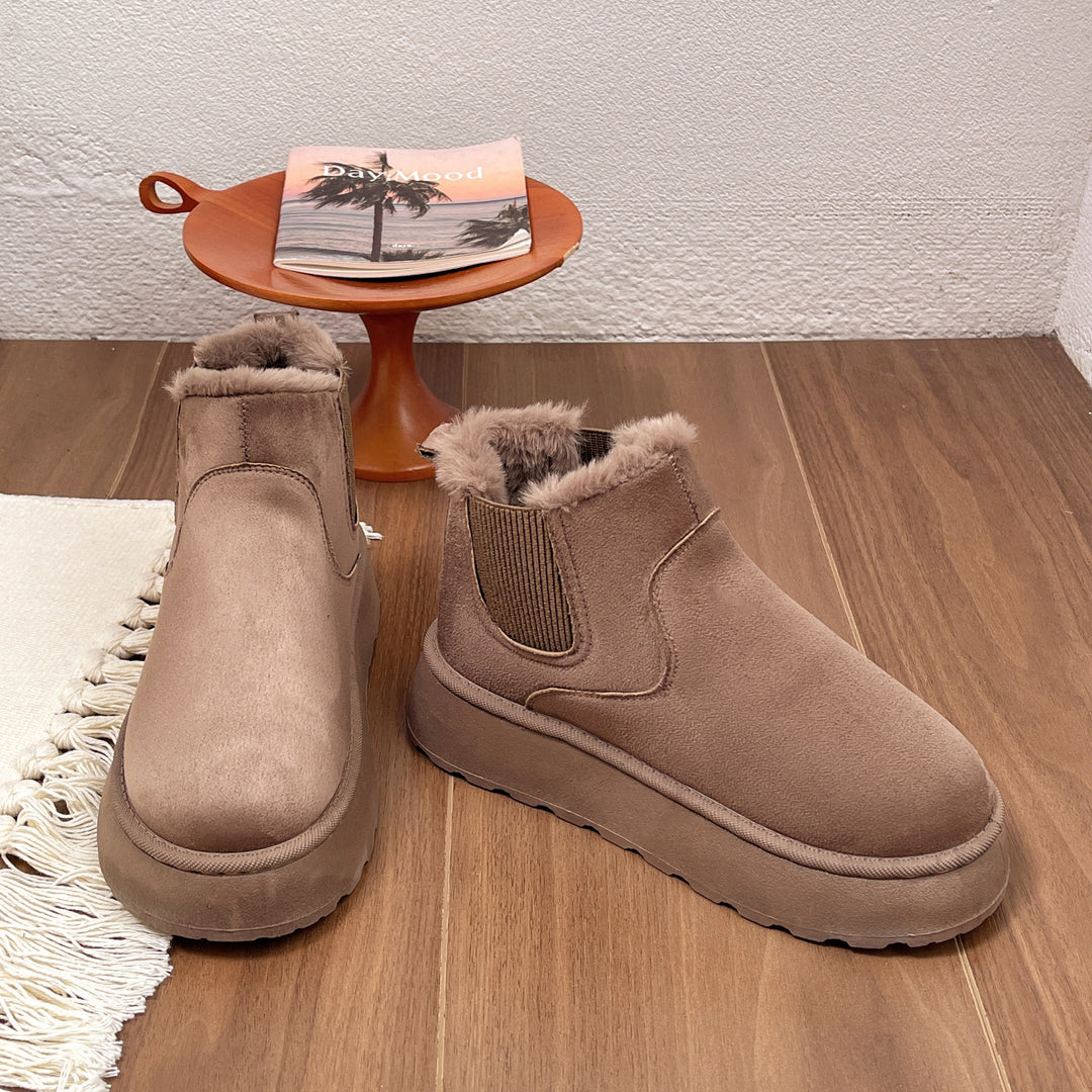 Damen Gefütterte Chelsea‑AnklEcho Archivoots mit Faux‑Fur, elastischem Einsatz und Plateau‑Sohle Echo Archiv