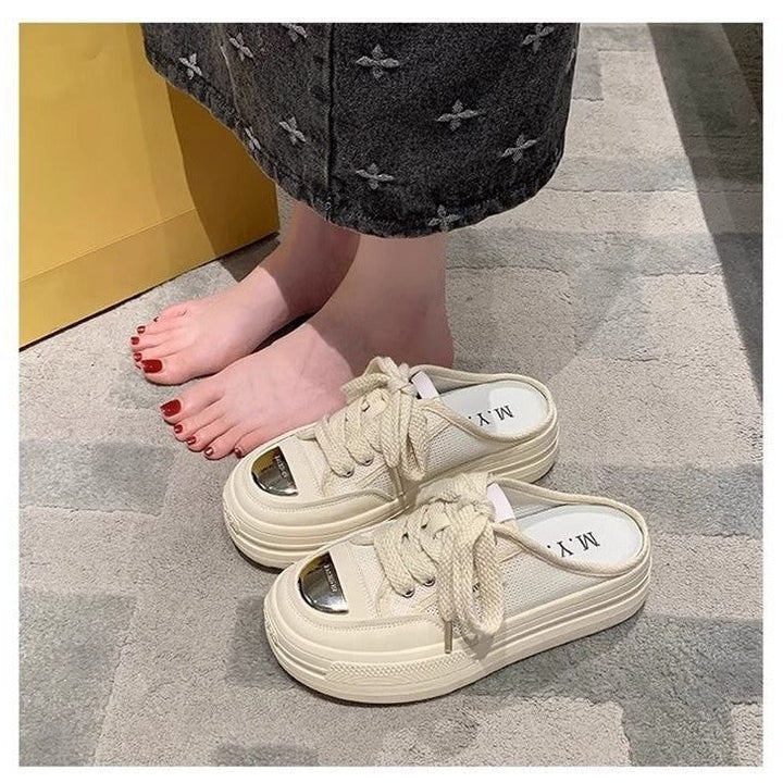 Damen modische Slip-On Sneakers mit dämpfender Sohle und luftiger Mesh-Oberfläche Echo Archiv