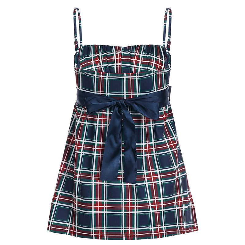 Damen sommerliches Trägerkleid mit eleganter Schleifenverzierung Echo Archiv