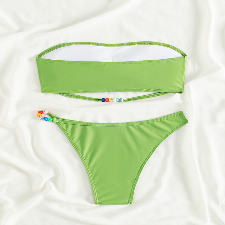 Damen Bandeau-Bikini mit verspieltem Bindeband Echo Archiv