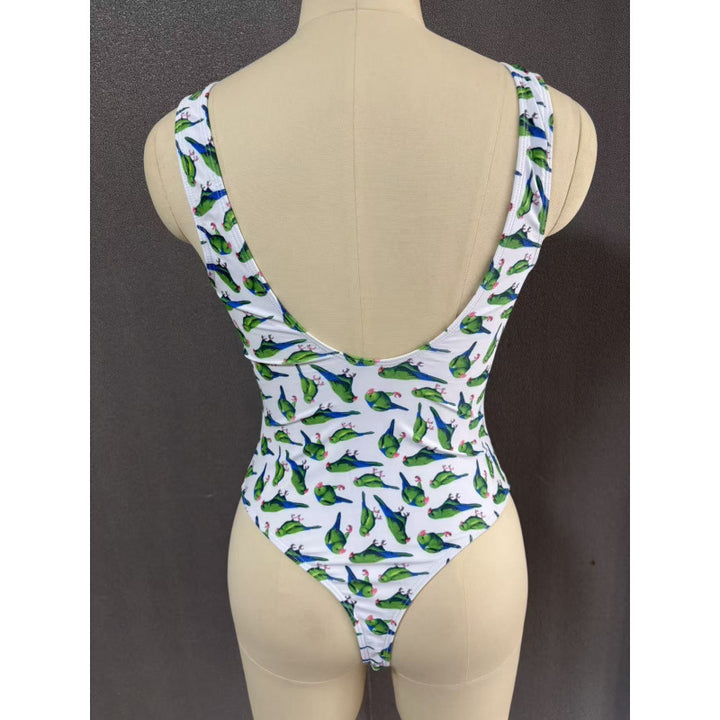 Damen Einteiler Badeanzug mit floralem Design und rutschfestem Schnitt Echo Archiv