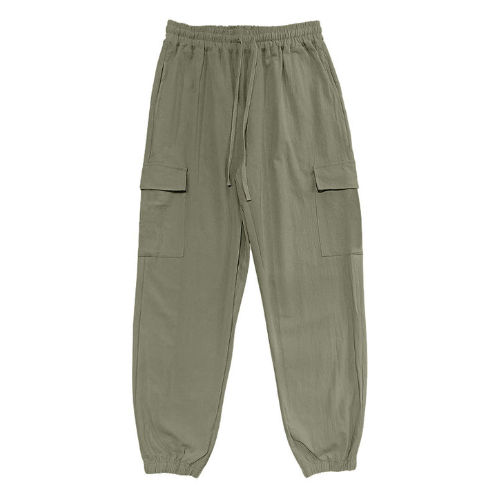 Herren Cargo-Hose mit elastischem Bund und multifunktionalen Taschen Echoarchiv