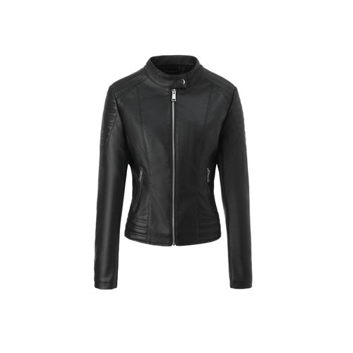 Damen Modische Kunstlederjacke Echo Archiv