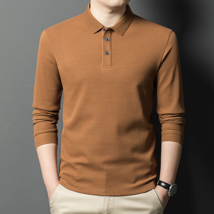 Herren Langarm Poloshirt aus hochwertigem, atmungsaktivem Material Echoarchiv