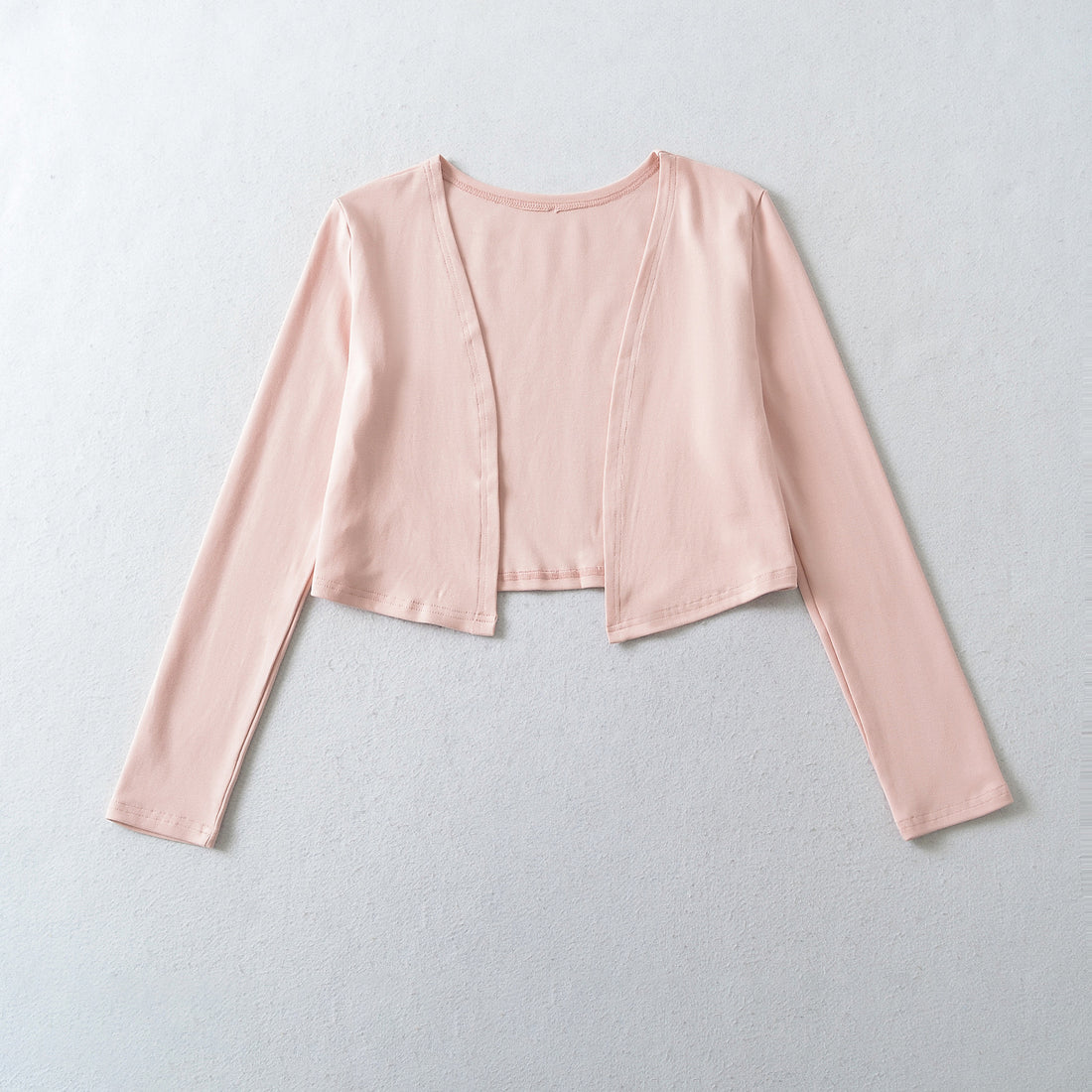 Damen Zweiteiliges Feinstrick-Top-Set mit Mesh-Einsatz und offenem Cardigan Echoarchiv