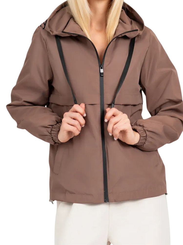 Damen Modische Übergangsjacke mit kapuze – Célinea