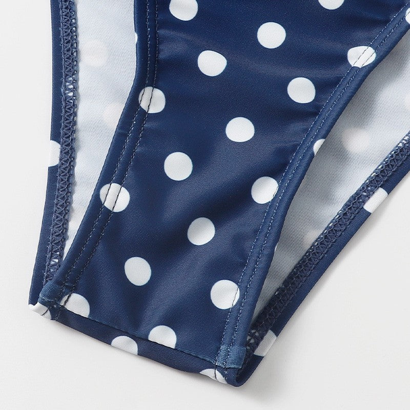 Damen Triangel-Bikini mit hochwertigem Punktmuster und verstellbaren Bändern Echo Archiv