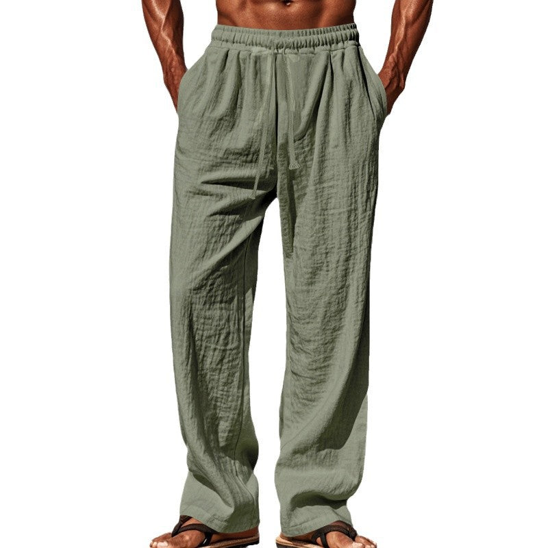 Herren luftige Freizeithose mit elastischem Bund und seitlichen Taschen Echoarchiv
