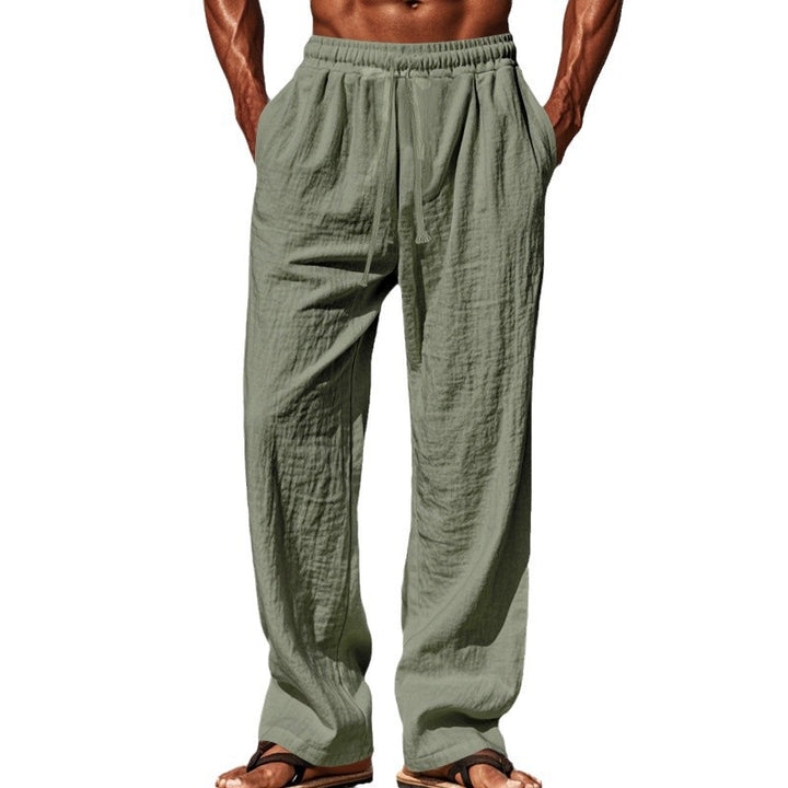 Herren luftige Freizeithose mit elastischem Bund und seitlichen Taschen Echoarchiv